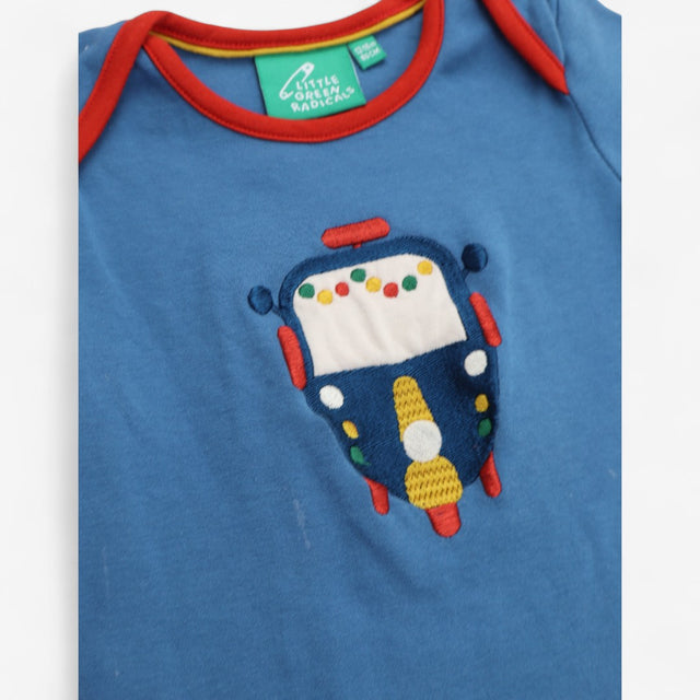 T-Shirt Blue with Tuk Tuk Applique