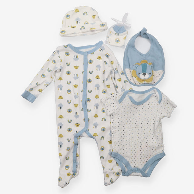 Lion Outfit Set with Mittens, Hat and Bib - Rock A