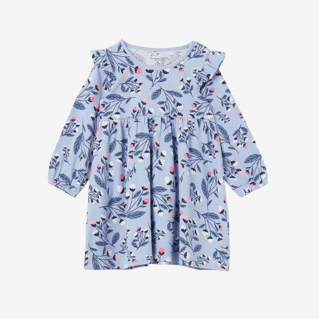Blue floral baby dress