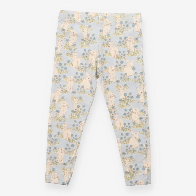 Leggings light blue rabbits