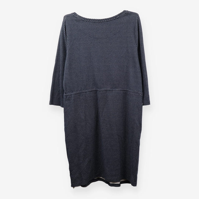 Jersey Tea Dress Tie Waist Fleur Print 3/4 Sleeve