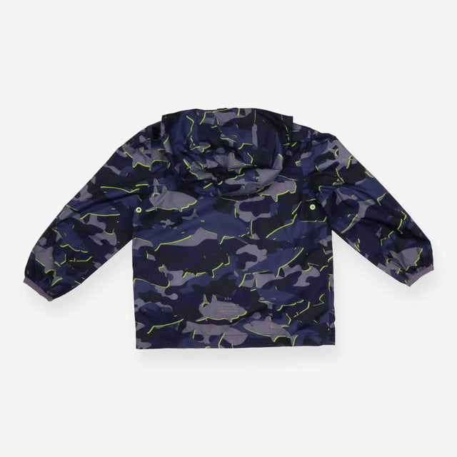 Waterproof Raincoat Navy Sharks