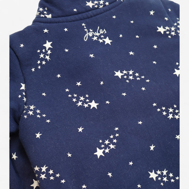 Quarter Zip Navy Stars Fleece Lined