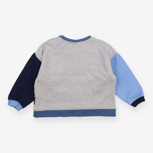 Sweatshirt grey blue sleeves digger