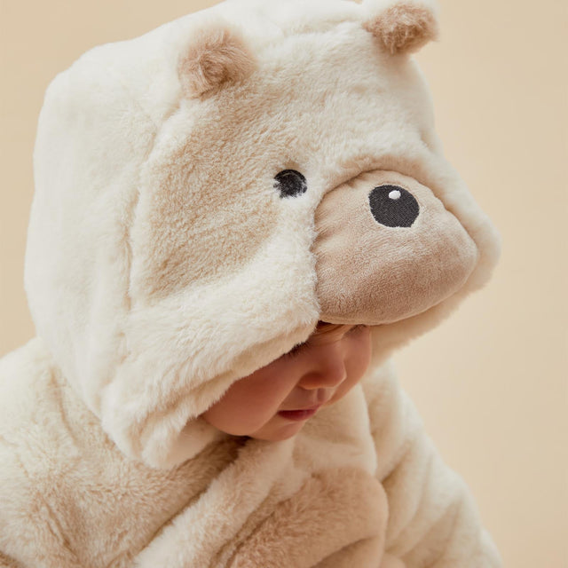 Polar Bear Faux Fur Pramsuit
