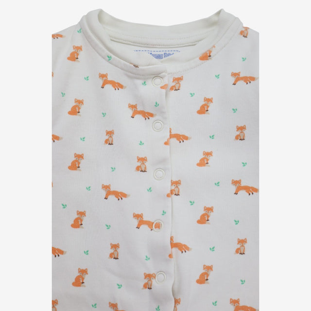 Sleepsuit White, Foxes