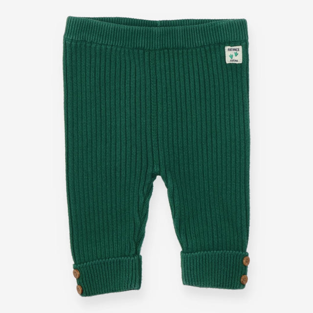 Green knit leggings