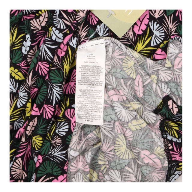 Jersey Crossover Midi Dress Botanical Print Sleeve