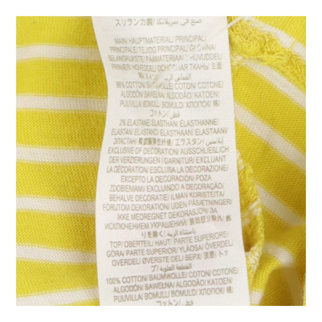 T-shirt short sleeve yellow and white stripes