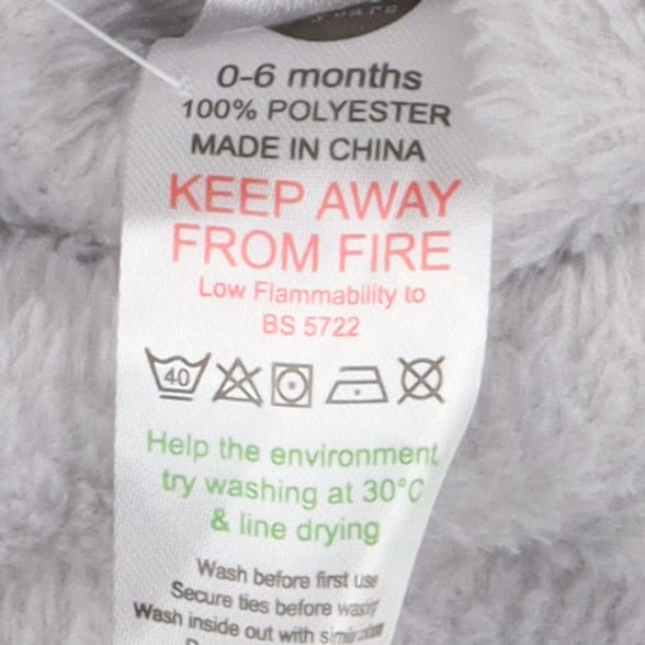 Grey penguin dressing gown