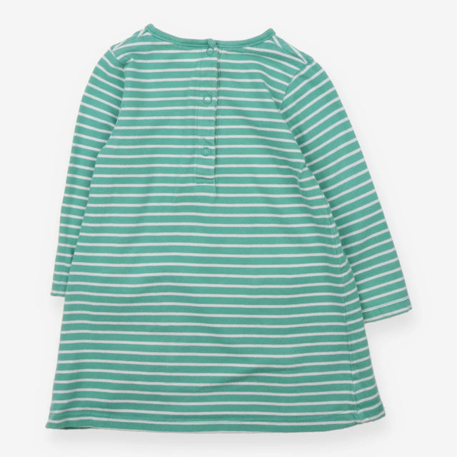 Dress Long Sleeved Green Stripe Guinea Pig Pockets