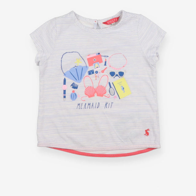 Blue Striped "Mermaid Kit" T-shirt