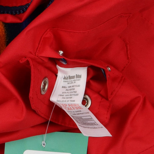 Red Fleece Lined 2-in-1 Raincoat