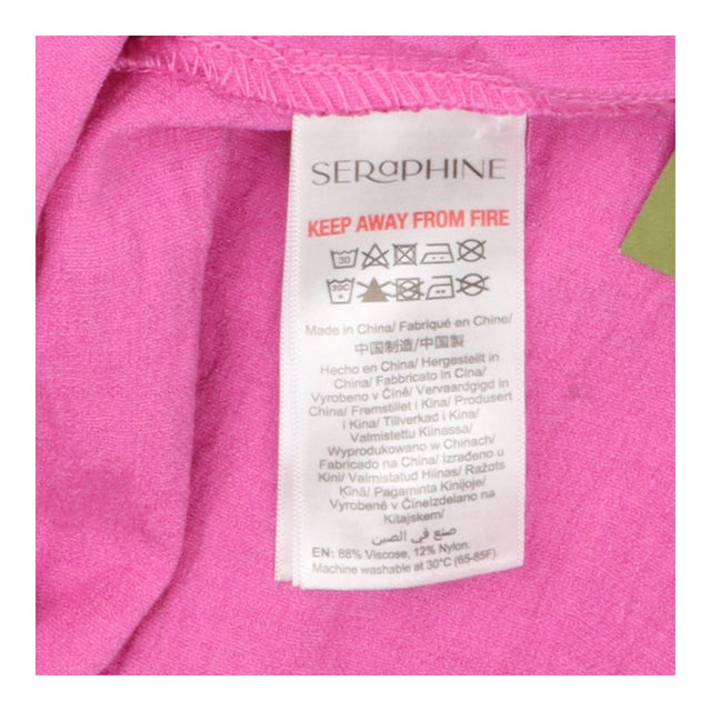 Seraphine Pink Maternity Shirt Dress with Expandab