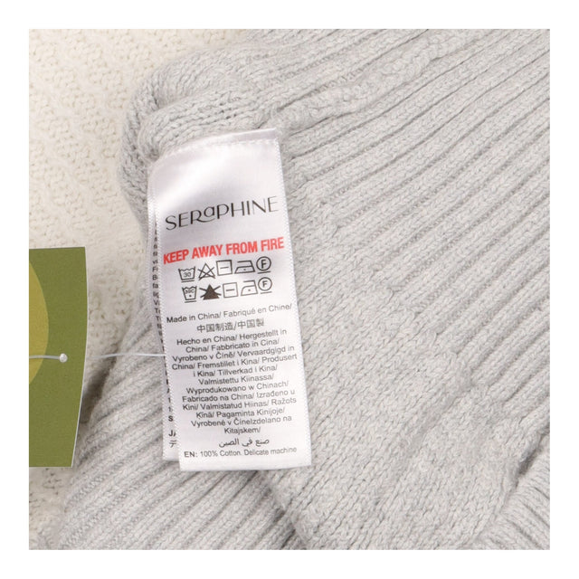 Maternity and Nursing Knit Jumper Cream Grey Colou