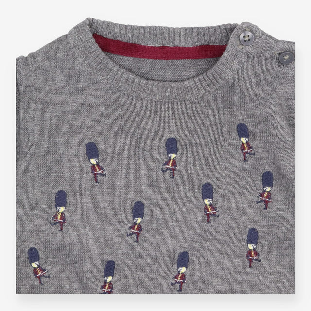 Sweater knit grey guards