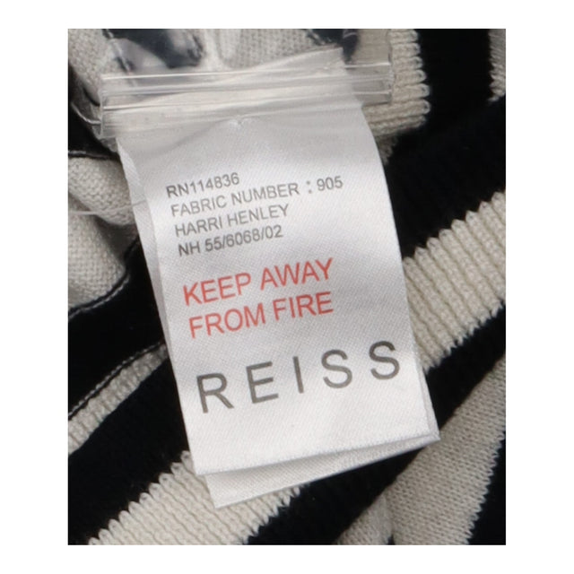Striped Jumper Off White Black Cotton Cashmere