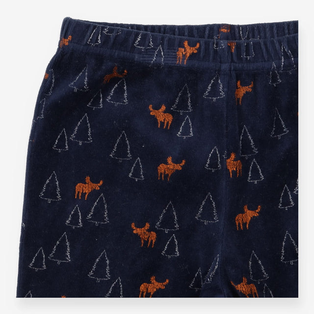 Navy Moose Pyjama Bottoms