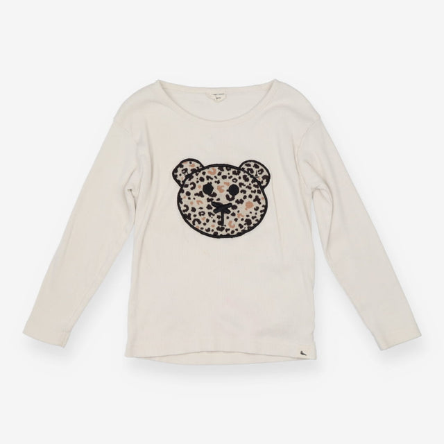 Tee Shirt Long sleeve Cream Bear and Animal Prints