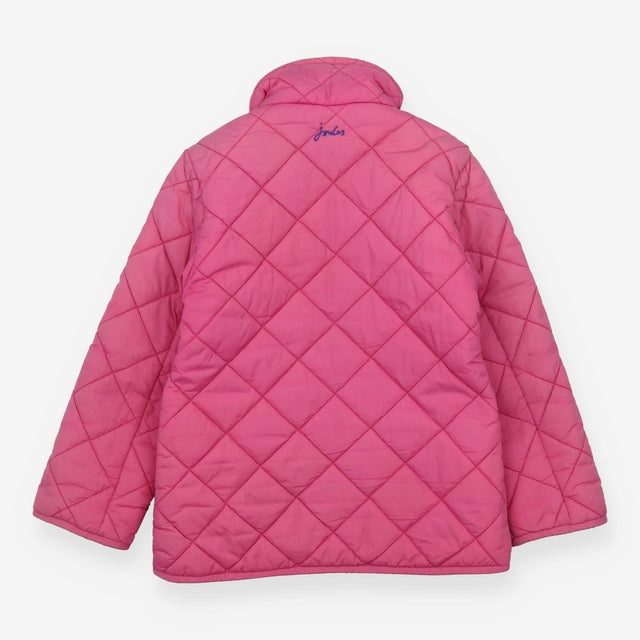 Coat Quilted Pink with Blue Floral Lining