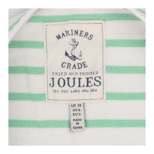 Joules Green Stripe Long Sleeve Top – 100% Cotton