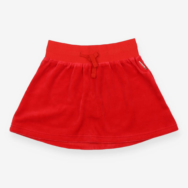Skirt red velour