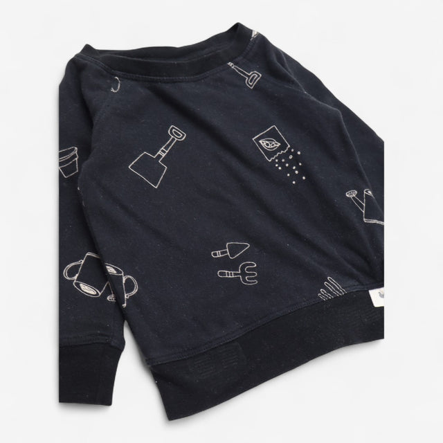 2 piece jersey joggers and jumper black gardening
