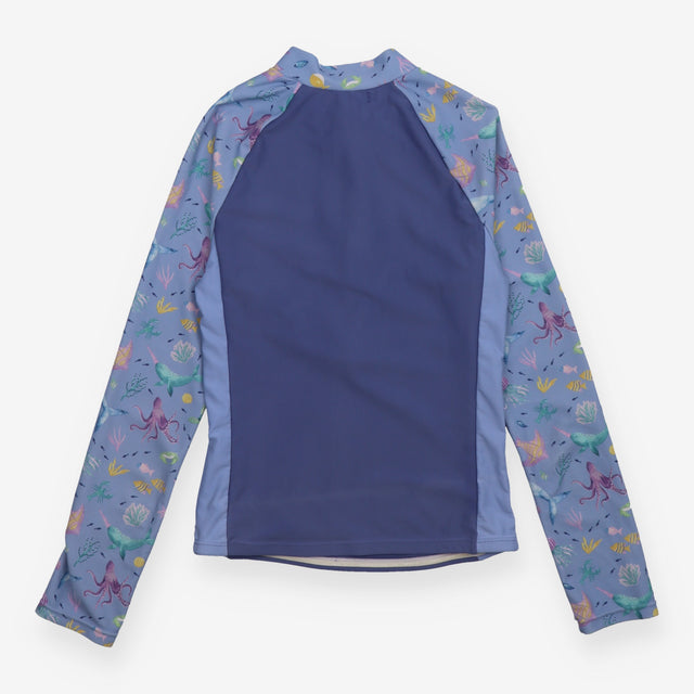 Blue Sea Creatures Rash Vest