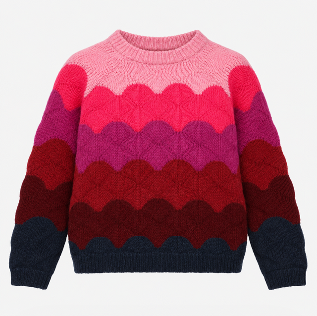 Jumper Pink Burgundy Wave