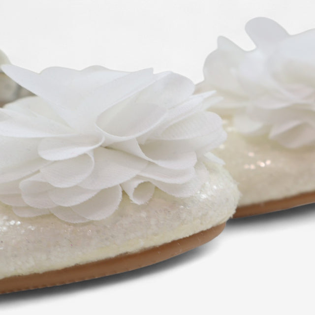 Cream Sequin Mary Janes