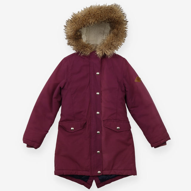Coat purple parka