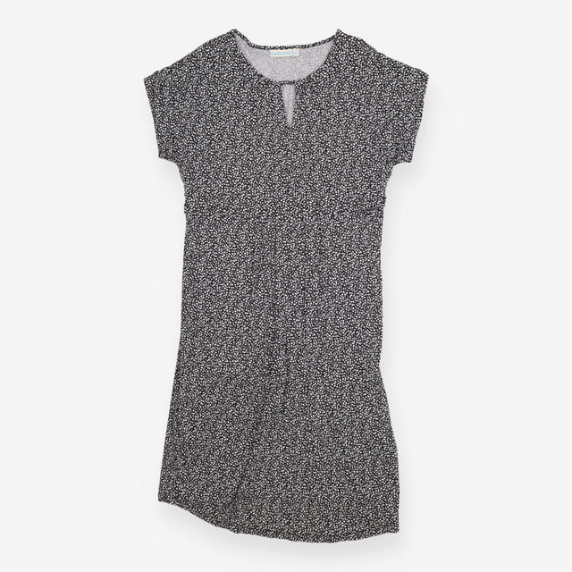 Dress black and white nursing - maternity