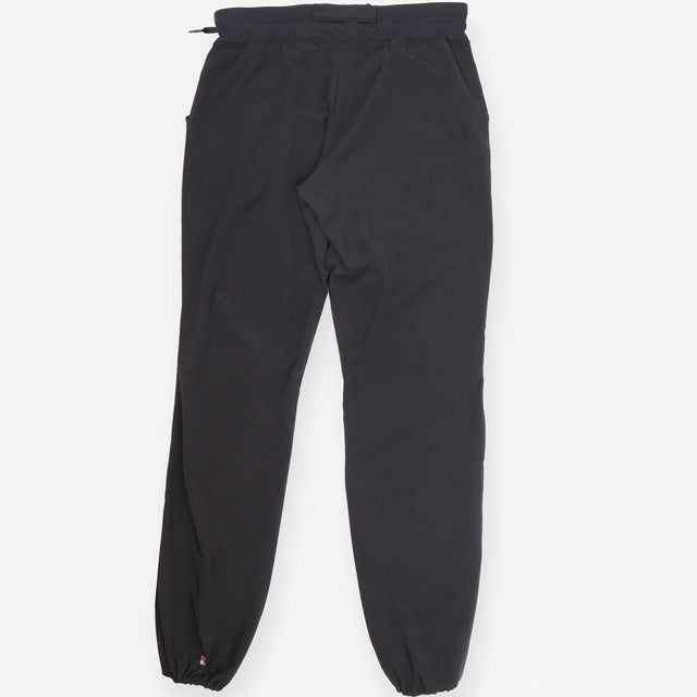 Black Joggers Side Drawstring Cuffable Legs