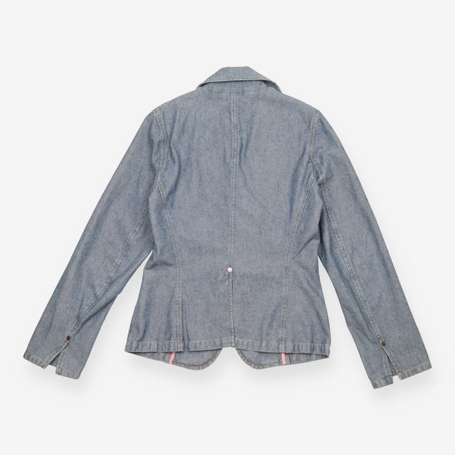 Paul Smith Pink Made in Italy Denim Blazer Jacket