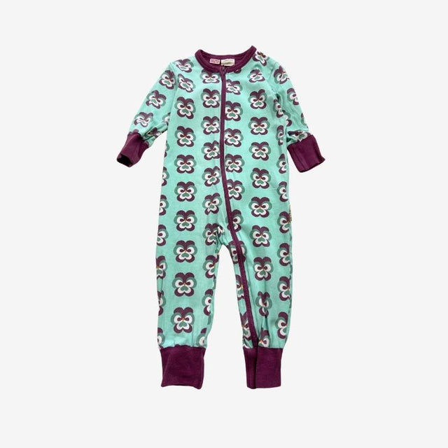 Mint and Fig Floral Zip Sleepsuit