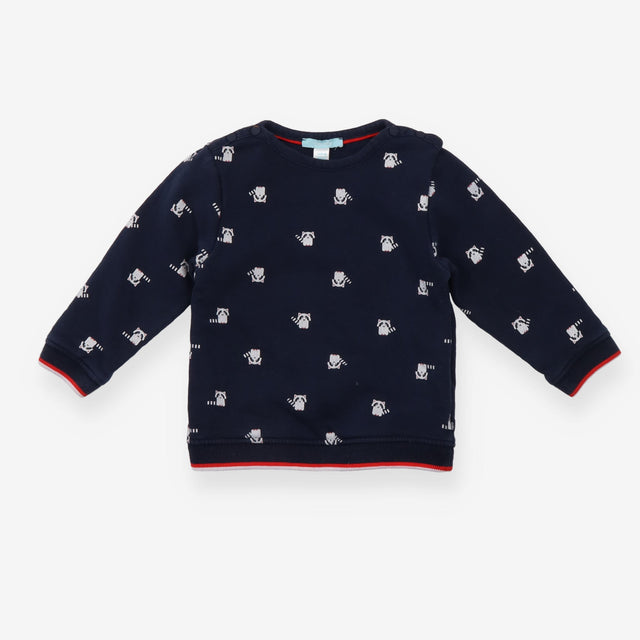 Navy Raccoon Long Sleeve