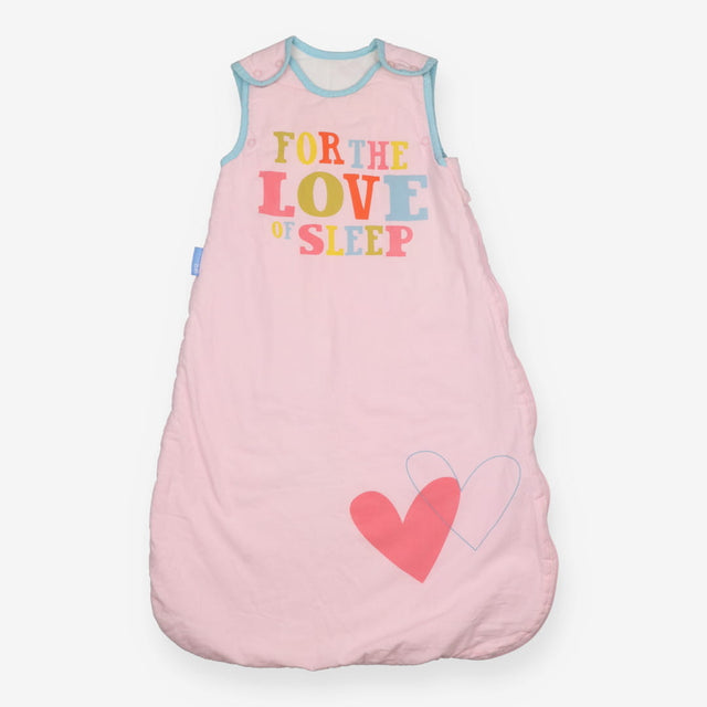 Sleeping bag pink "FOR THE LOVE OF SLEEP" 2.5 TOG