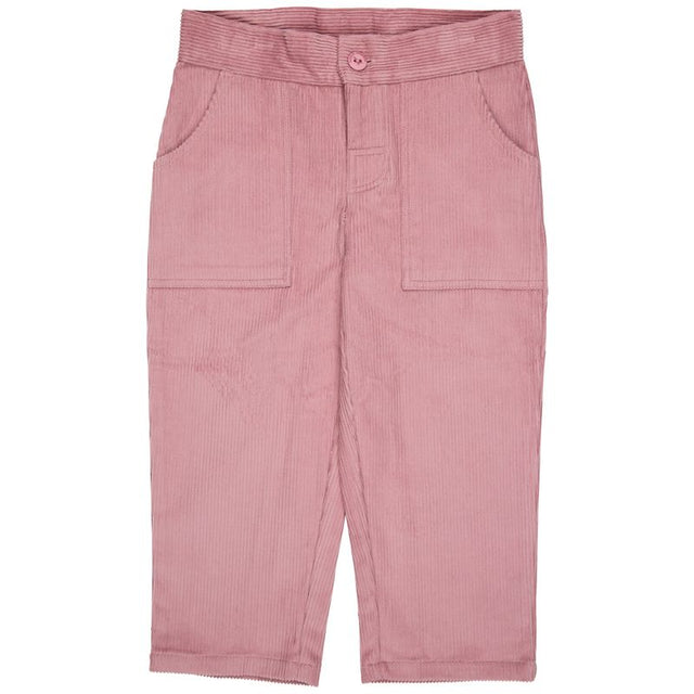 Simple Cord Trousers - Pink