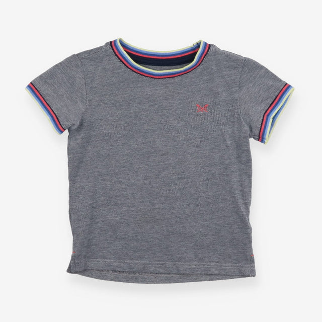 T shirt Grey With Yellow, Blue And Pink