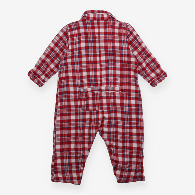 Sleepsuit Red, White and Blue Check