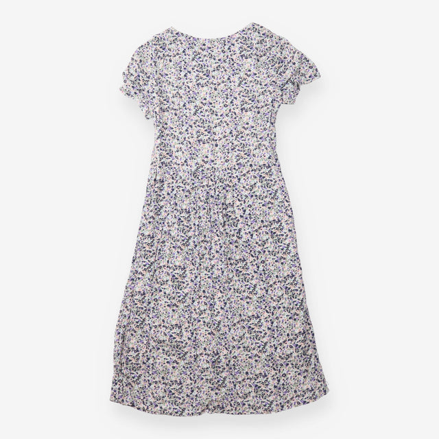 Multicolour Ditsy Floral Fit-and-Flare Midi Dress