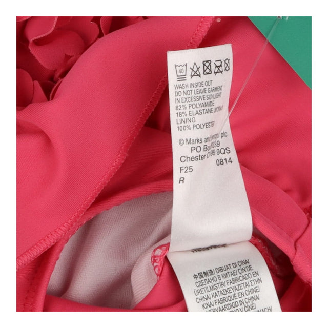 Halterneck pink heart ruffle swimsuit