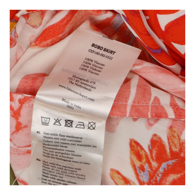 Wrap Skirt - Orange Leaf