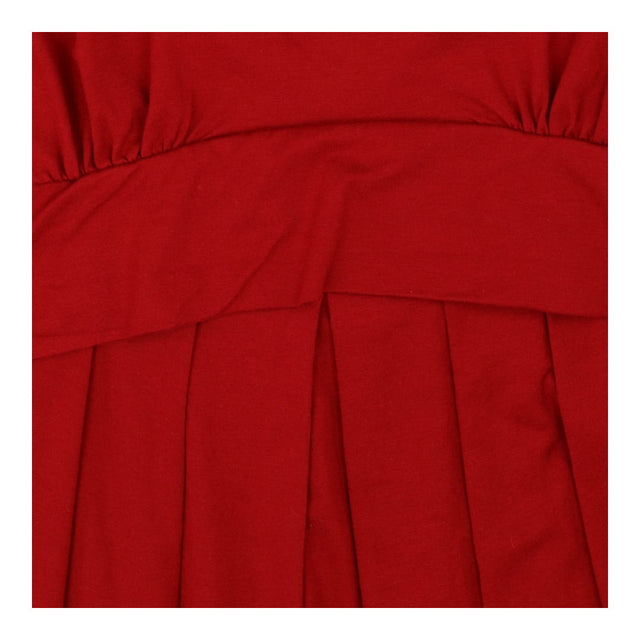 Red maternity/nursing dress mid length sleeves