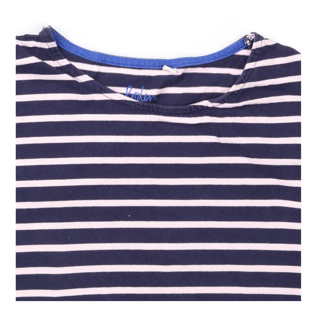 Top Navy Pink Stripe Short Sleeve Cotton T-Shirt
