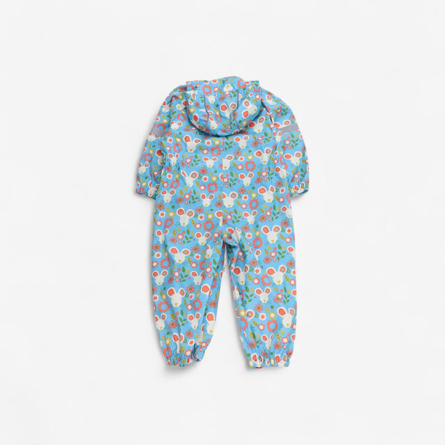 Puddlesuit Blue with Maura the Mouse