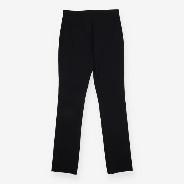Trousers Black Slim Leg Tailored Zip Hem Smart
