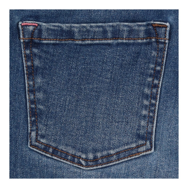 Jeans blue skinny floral pockets