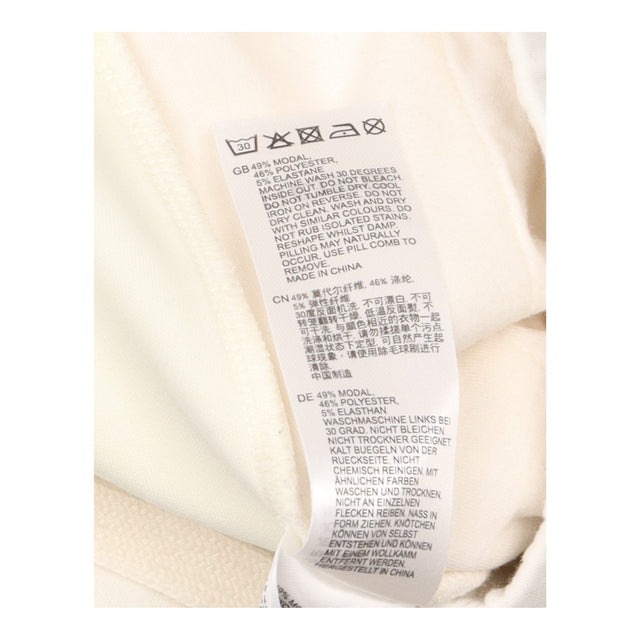 Wide-Leg Joggers in Ivory Premium Interlock Jersey