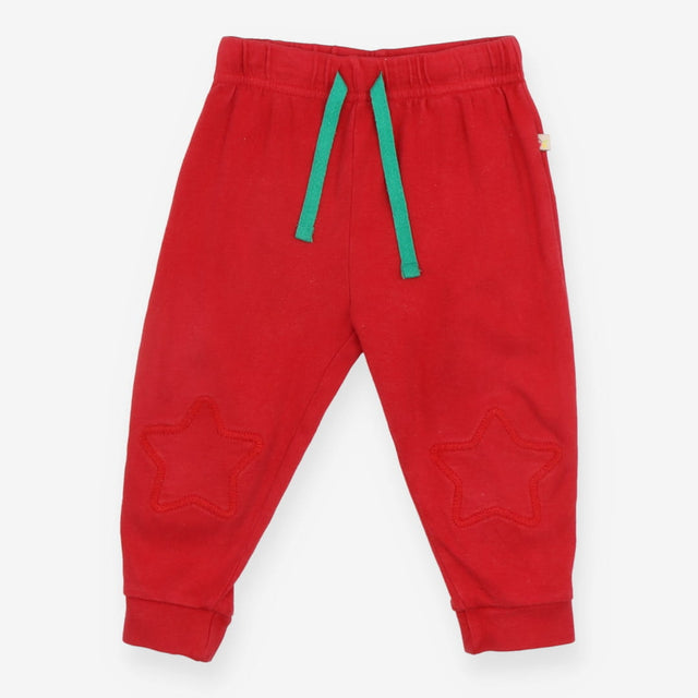Crawler Joggers Red with Star Knee Patches